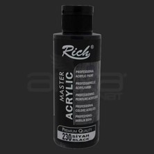Rich Master 230 Siyah Akrilik Boya 120ML Profesyonel Kalite ile Sanatsal Uygulamalar İçin