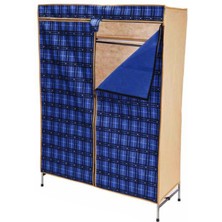 Portatif Gardrop Metal Iskelet - Bez Örtü 42X105CM (4940)