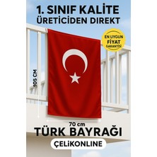 Türk Bayrağı 70X105 cm Raşel Kumaş – Asma Ipli | 1. Sınıf Kalite | Üreticiden Direkt