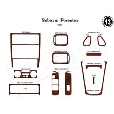 Mars Cockpit Design Subaru Forester Konsol-Torpido Kaplama 1997-2007 13 Parça Maun