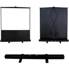 Codegen 221x123 cm Taşınabilir Portatif Pull Up Floor Screen Projeksiyon Perdesi PTX-200