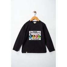 Dekim Moda Kız Çocuk Uzun Kollu Bisiklet Yaka "ramazan Süper Kahramanları" Baskılı Tişört Mevsimlik Pamuklu