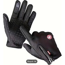  suya dayanıklı ve rüzgar geçirmez termal dokunmatik ekran eldiven