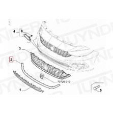 BSG Ön Panjur Alt Çıtası ( Krom ) Fıat Egea Bm 15- (Oem No: 735637924)