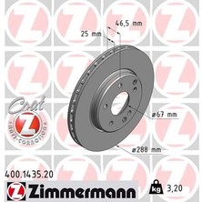 Zimmermann Fren Dıskı On Mercedes W203 CL203 C209 W210 R170
