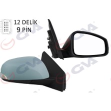 GVA Dış Dikiz Aynası Sağ Megane-Fluence 08 Elektrikli Isıtmalı Sinyalli Katlanır Astarlı Konveks 9 Fiş VM-6138EBR