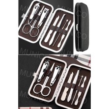 Empressco 7 Parça Tırnak Bakım Seti Seyahat Çantasıyla Paslanmaz Çelik Manikür