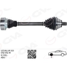 GVA Aks Ön Sol Golf Plus 1.9tdi 05- Golf V 1.9tdi 03- Golf Vi 2.0tdi 08- Toruran 1.9tdi 03- Almla