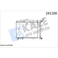 Kale 2056011AB Radyatör P206 1.4hdı Turbo Diesel 1.6ı 16V-1.9D-2.0HDI Turbo Diesel - 2.0ı 16V 1 Sıra Alb Sistem 1333.14-1330.G1