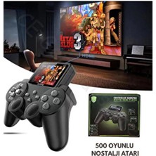 Xinmeng Atari S10 Oyun Konsolu 500 Adet Nostalji Retro Oyun Taşınabilir Tek Konsol Gameboy Super Mario