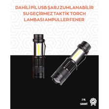Mey İthalat Bfs Taşınabilir Şarjlı LED Fener - 4 Modlu, 2000LM, Ayarlanabilir Odak
