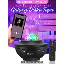 Empressco Yıldızlı Tavan Projektörü, Lazer Işıklı Disko Topu, Bluetooth Hoparlör, Parti Lambası