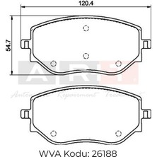Universal Ön Balata Renault Clio V 1.0 (19-) 16' 17' Nissan Micra V (K14) (18-)