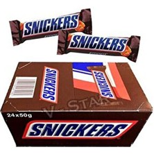 Snickers Yer Fıstıklı 50 gr 24 Adet Bar Çikolata