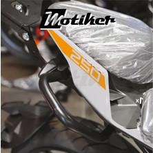 Motiker Cfmoto 250NK 2018 / 2025 Arka Kuyruk Stıcker Model 3 Turuncu Renk