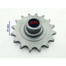 Özerdem 7ATV0522-520-20-16-31-UMT Atv Ön Dişli 520 16T Iç 20 mm Uzunluk 31 mm