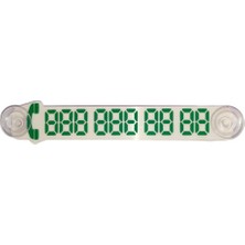 Yenidünyaoto Cama Vantuzlu Oto Araç Içi Telefon Numaratör,telefon No Gösterici Beyaz-Yeşil YDNMR026