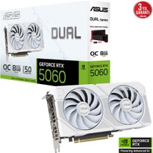 Asus DUAL-RTX5060-O8G-WHITE RTX5060 8gb Ddr7 128BIT 3xdp/1xhdmı