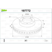 Valeo Ön Fren Aynası Adet Volvo XC60 D3 D4 D5 2.4d 2.0t 3.2 T5 T6 2008 2017 Cap 328 x 5 Bjn