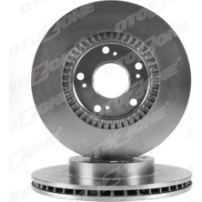 Otozone Ön Fren Diski Hava Kanallı Honda Cıvıc 1.6l R16A2 Vtec Sedan Fd6 Fb7 Kasa 06-15 / 1.8l R18A Vtec Hatchback Fk2 Kasa 06- / 1.4l L13Z1 Sport Fk1 Kasa 09- / Cr-V 2.0l K20A4 15 Jant Rd8 Kasa