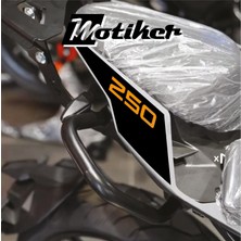 Motiker Cfmoto 250NK 2018 / 2025 Arka Kuyruk Stıcker Model 4 Turuncu Renk