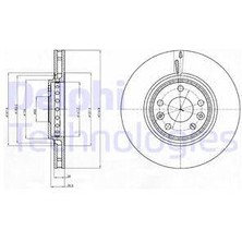 Delphi Ön Fren Aynası Renault Grand Scenıc Iıı 09 Grand Scenıc Iv 16 Laguna Iıı 07 15 Latıtude 11 Megane Iıı 09 Megane Iv 15 Megane E Tech 23 320X28X5 Delik Hava Kanallı