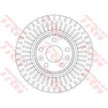 TRW Ön Fren Aynası Renault Grand Scenıc Iıı 09 Grand Scenıc Iv 16 Laguna Iıı 07 15 Latıtude 11 Megane Iıı 09 Megane Iv 15 Megane E Tech 23 320X28X5 Delik Hava Kanallı