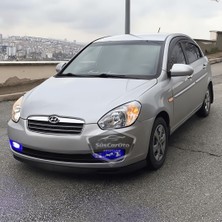 Caralp Hyundai Accent Era 2006-2012 Uyumlu Üniversal V2 Laguna Lip Esnek Ön Lip 2 Parça Tampon Altı Dil Karlık Ön Ek
