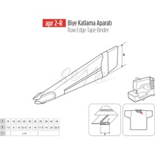 Empressco 35X17MM Lastik Biyo Katlama Aparası, Dayanıklı ve Pratik Kullanım Sağlar