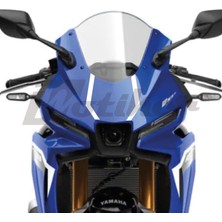 Motiker Yamaha YZF-R25 2025-2026 Model Ön Kafa Stıcker Etiket Model 3 Beyaz