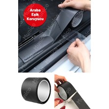 Munico Karbon Fiber Araba Koruyucu Bant 3m x 3cm, Yapışkanlı Pvc Vinil, Çizik ve Darbelere Karşı Koruma