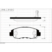 SANGSIN x Ön Balata Accord 2.0 16V. 2.0i 16V GDB894 Almla