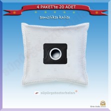 Arçelik S 7105 Süpürge Toz Torbası, 20 Adet, Beyaz, Temizlik Için Uygun