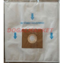 Arçelik Süpürge Toz Torbası 5'li, S 4210 4240 4250 Uyumlu, Beyaz Renk
