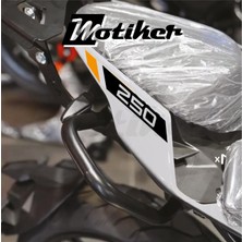 Motiker Cfmoto 250NK 2018 / 2025 Arka Kuyruk Stıcker Model 5 Siyah Turuncu Renk