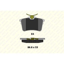 Universal Fren Balata Arka Cıtroen Berlıngo - Peugeot 308, Partner, Partner Tepee