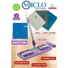 Miclo Cleaning Mandallı Mop 3lü Bez Yer Bezi ( Efsane Set )