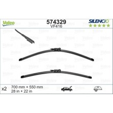 Bosch Psa  307 C4 B.m 2002- Silecek Süpürgesı Ön Takım 700 / 600 mm (Oem NO:1611354380)