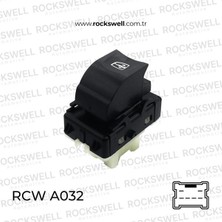 Universal Cam Kaldırma Anahtarı On Sağ Tekli Clio Iv Trafic Iı Captur Kangoo Sandero Lodgy Duster 6 Pin Beyaz  Işıklı White Light