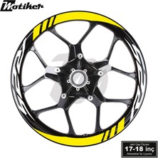 Motiker Yamaha R25 Geniş Jant Sticker Modeli 16'lı Sarı Beyaz