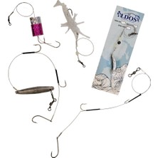 Aldos Sport Fishing Lüfer Levrek Avcısı Çelik Telli Kurşunlu Uzun Olta Lüfer Takımı Tam Takım Lüfer Seti