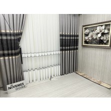 Nivemes Home Nivemeshome Bonissa 1/3 Sık Pileli Tül Perde Apm
