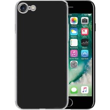 Caseworld Apple iPhone Se 3 ile Uyumlu Kapak Kamera Korumalı Şarj Yeri Tıpalı Şeffaf Silikon Kılıf