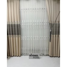 Nivemes Home Nivemeshome Libra 1/3 Sık Pileli Tül Perde Apm