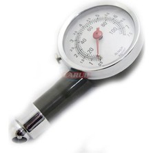 Universal Carub Lastik Hava Ölçer Metal Gövde Ibreli Analog