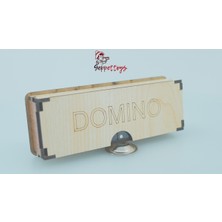 Empressco Siyah Ahşap Domino Oyunu, Eğlenceli ve Şık Taş Seti