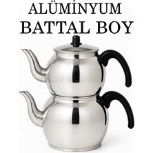 Tiesa Home Alüminyum Küre Çaydanlık Battal Boy Siyah Kulp