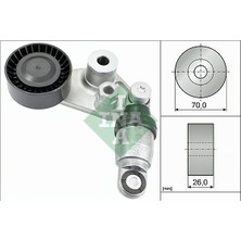 Ina Alternatör Gergi Rulmanı Kütüklü Ssangyong Actyon 2.0-Kyron 2.0-2.7 05 Rexton 2.7 04 Rodıus 2.7