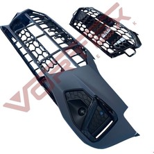 Audi A4 Ön Tampon Set S-Line (Siyah Panjurlu) 2020 Sonrası Uyumlu