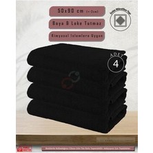 Sualuxe [4 Adet] Büyük Boy Mikrofiber 50X90CM, Spor Havlusu, Kuaför Havlusu, Berber Havlusu, El Yüz Havlusu